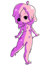 Load image into Gallery viewer, Pink Goo Girl Monster Series Sticker

