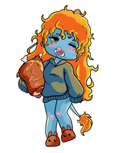 Load image into Gallery viewer, Sleepy Troll Monster Series Sticker
